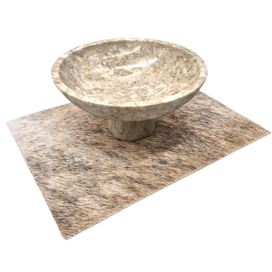 Genuine cowhide rectangular di-cut pieces - Can be used as placemat or decorative mat 3