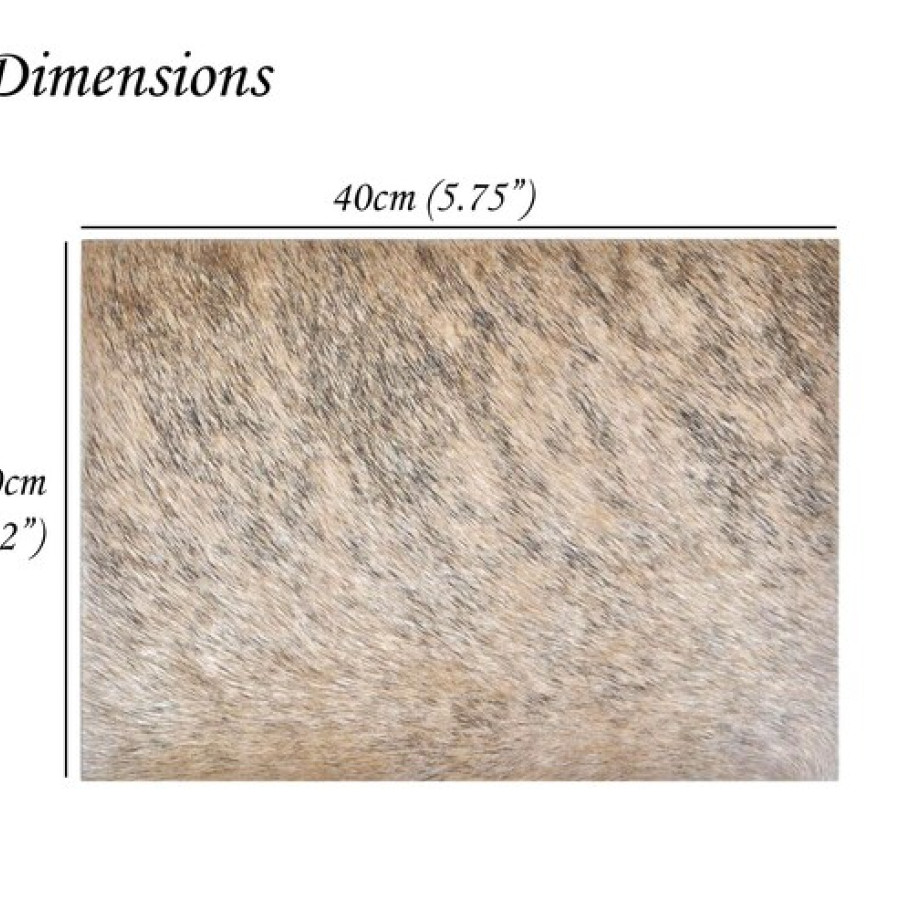 Genuine cowhide rectangular di-cut pieces - Can be used as placemat or decorative mat 5