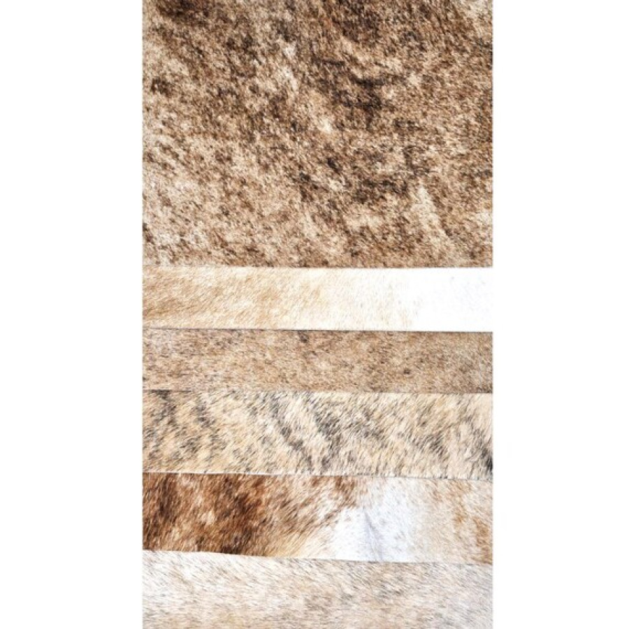 Genuine cowhide rectangular di-cut pieces - Can be used as placemat or decorative mat 7