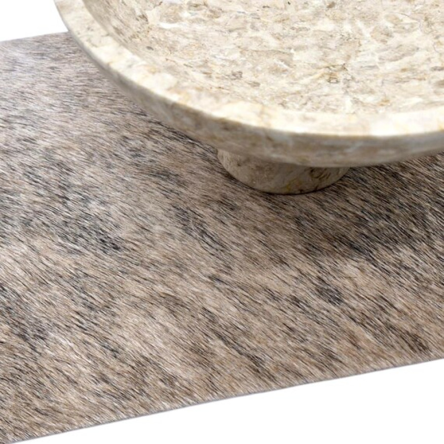 Genuine cowhide rectangular di-cut pieces - Can be used as placemat or decorative mat 8