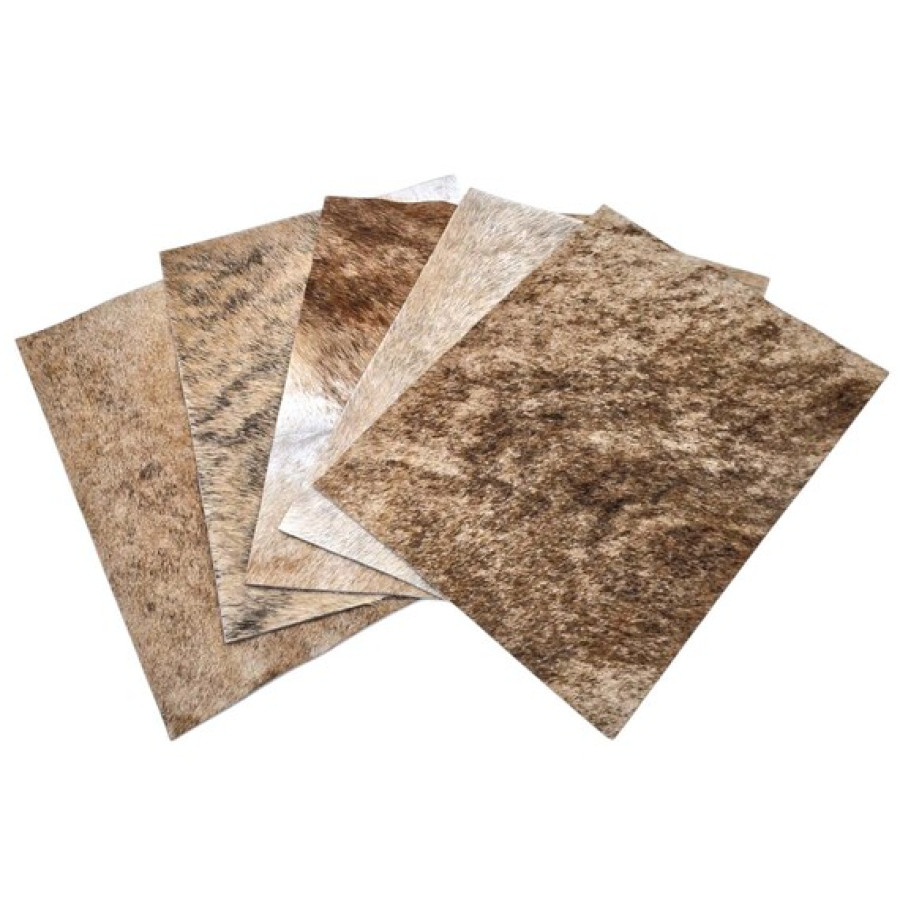 Genuine cowhide rectangular di-cut pieces - Can be used as placemat or decorative mat 9