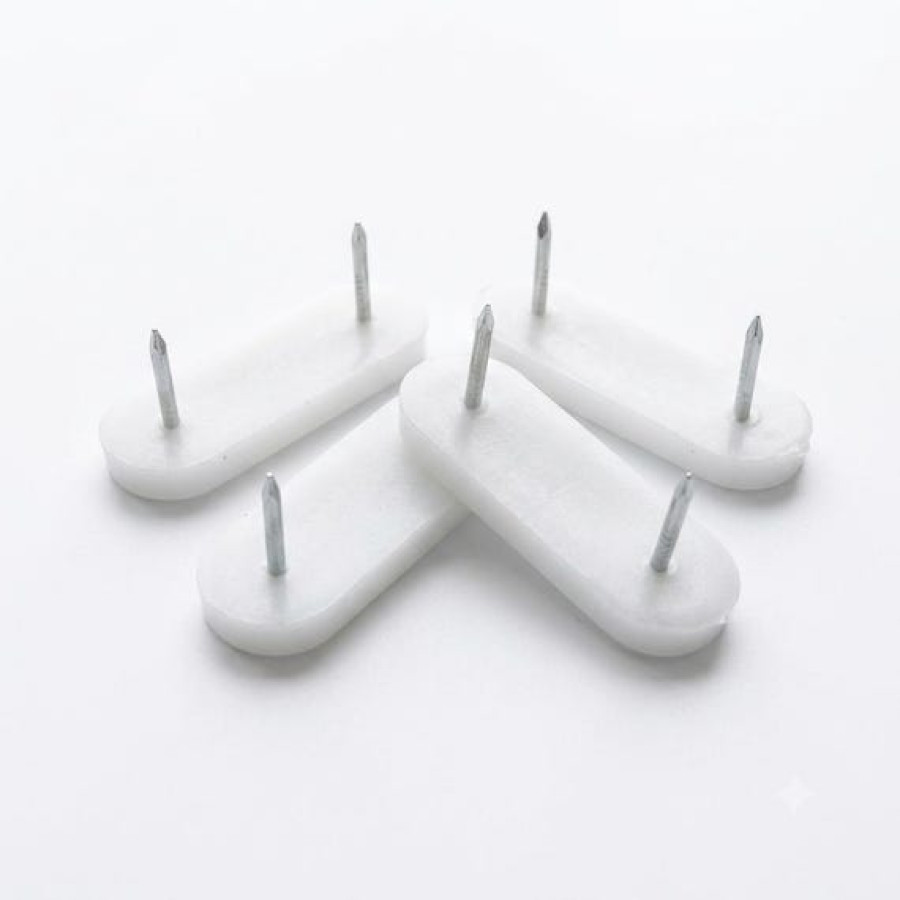 Dual Nail Hammer-in Furniture Feet Glides | Anti-Scratch Floor Protectors 1