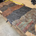 Genuine Embossed Leather Huge Craft Pack – 6 x Embossed Variations 4.4KG