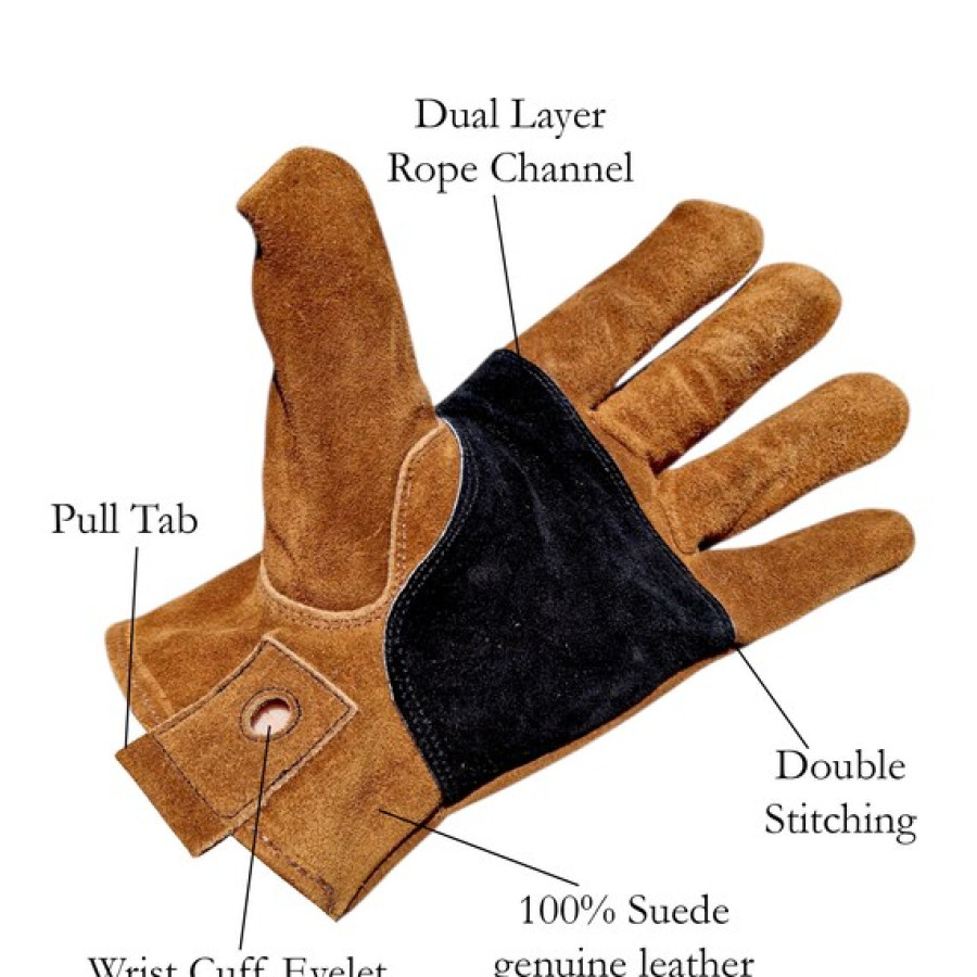 Custom engraved rancher gloves | Genuine leather Laser engraved with your logo or custom text! 3
