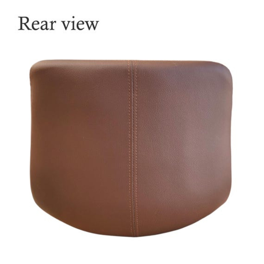 Replacement bar stool seat for gas lift stool base (SOLD INDIVIDUALLY) - In brown quilted  faux leather 6