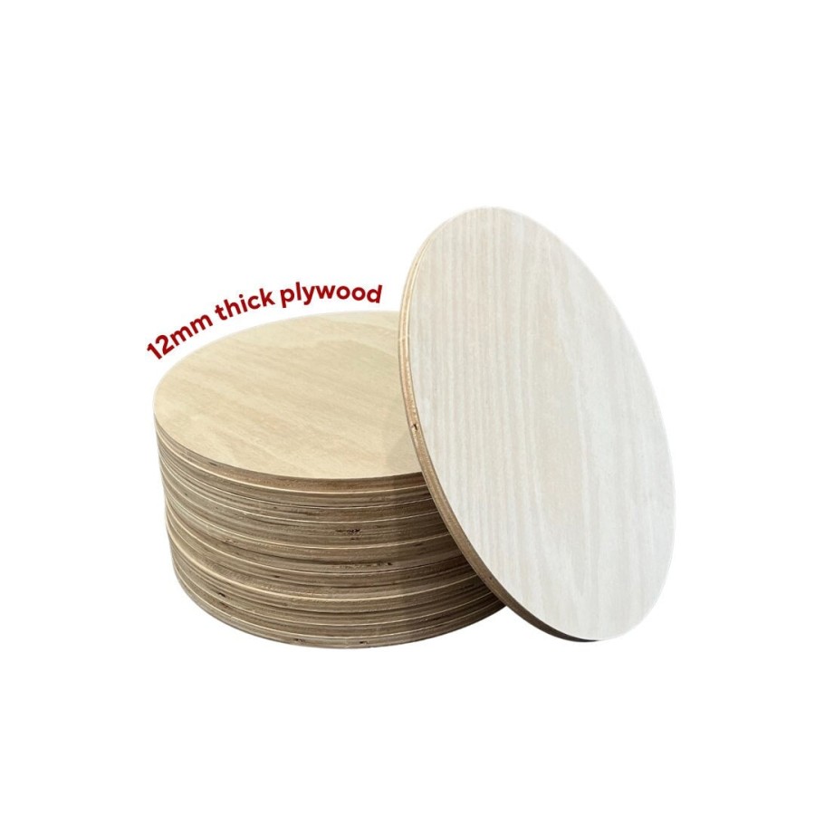 Circular Plywood CNC pre-cut 12mm thick | Various sizes available | bar stool seat wood 1