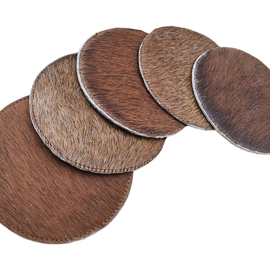 Dual layer Cowhide coasters - Genuine cowhide - priced per coaster - 7 colour options - Handmade 3