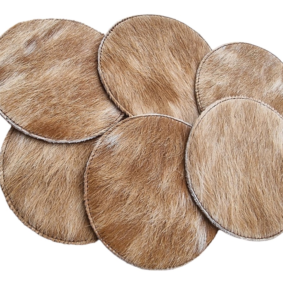 Dual layer Cowhide coasters - Genuine cowhide - priced per coaster - 7 colour options - Handmade 5