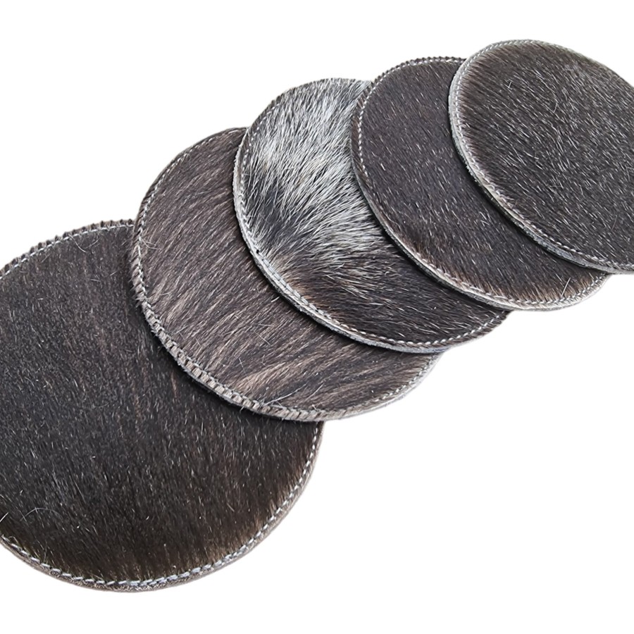 Dual layer Cowhide coasters - Genuine cowhide - priced per coaster - 7 colour options - Handmade 6