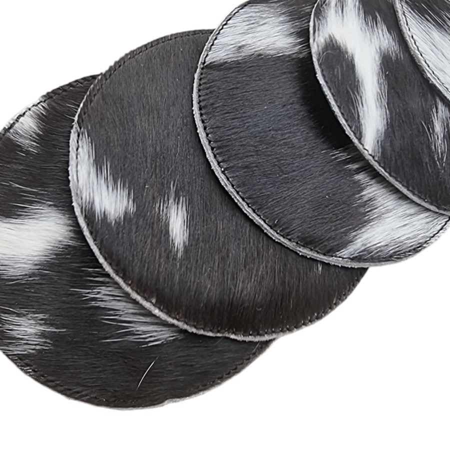 Dual layer Cowhide coasters - Genuine cowhide - priced per coaster - 7 colour options - Handmade 9