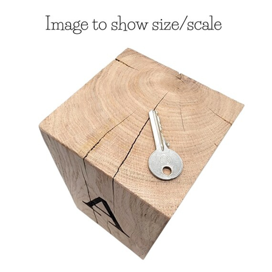 Premium Solid Oak Customized Bookends - Laser Engraved With Your Text or Logo 6