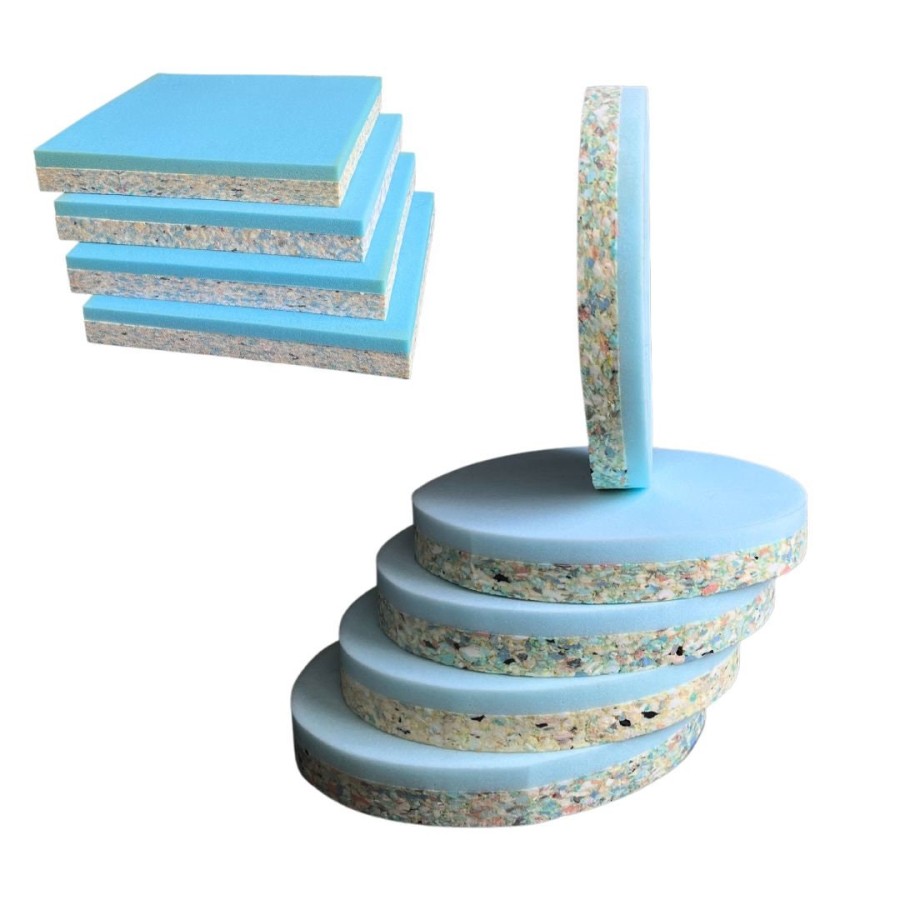 High-Density Recon upholstery Foam for bar stools / foot stools | square or circular | Various sizes 1