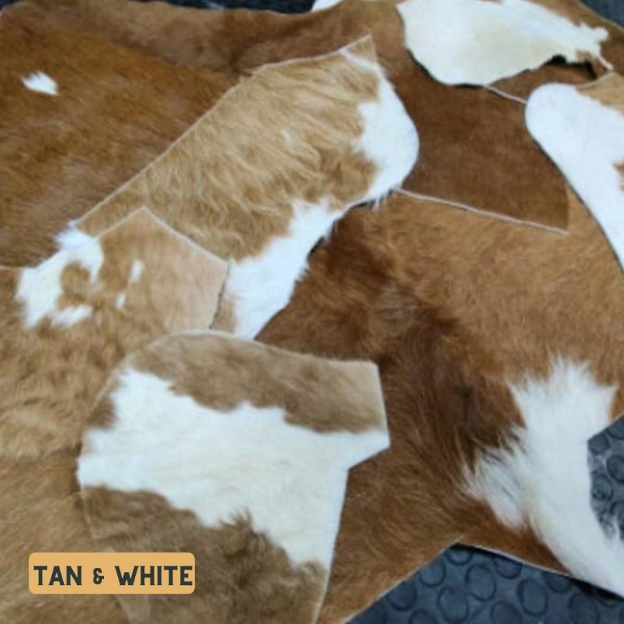 Genuine Cowhide Material Offcuts - for Arts and Crafts - Cowhide Remnants - Cowhide Scrap 2