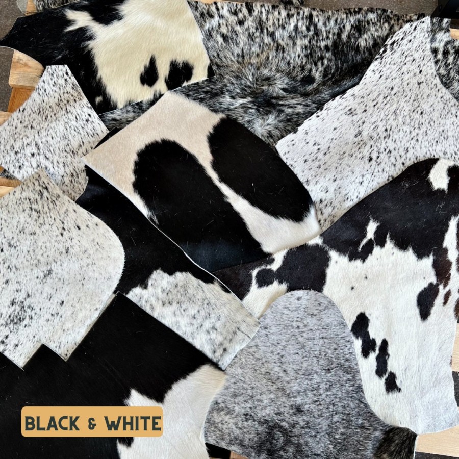 Genuine Cowhide Material Offcuts - for Arts and Crafts - Cowhide Remnants - Cowhide Scrap 4