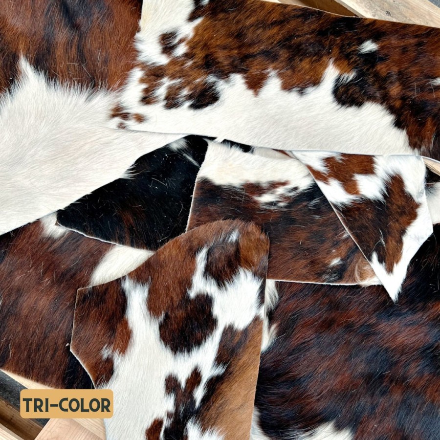 Genuine Cowhide Material Offcuts - for Arts and Crafts - Cowhide Remnants - Cowhide Scrap 6