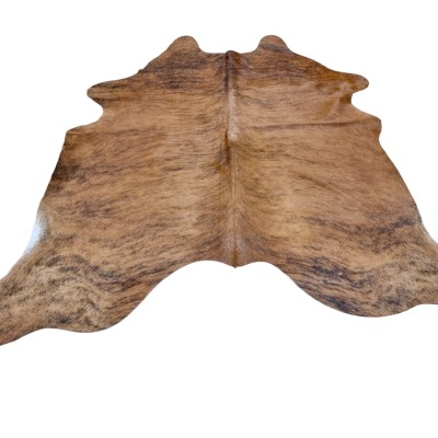 Large-sized brindle Genuine Cowhide Rug  |  Cowhide rug with a stunning brindle pattern