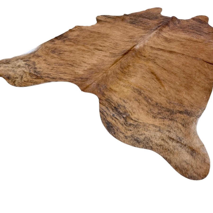 Large-sized brindle Genuine Cowhide Rug  |  Cowhide rug with a stunning brindle pattern 1