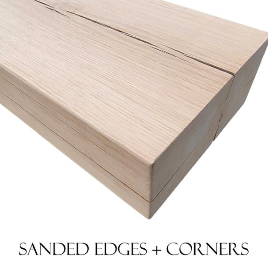 120cm Rectangular Oak Beam for Fireplace Mantle, Crafts, Shelves, etc 5