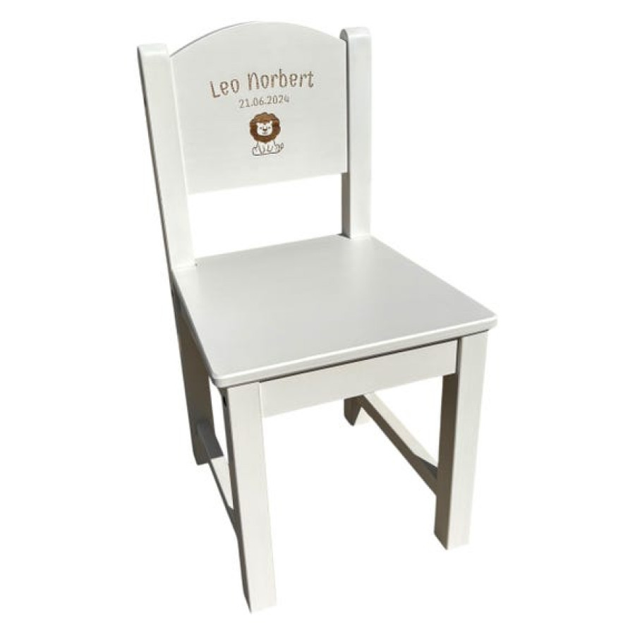 Personalised Child's Wooden Chair | Customisable Wooden Chair | White Chair | Kid's Furniture | Personalised Gift 1