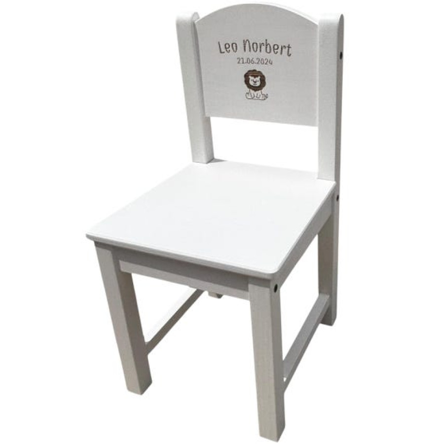 Personalised Child's Wooden Chair | Customisable Wooden Chair | White Chair | Kid's Furniture | Personalised Gift 4