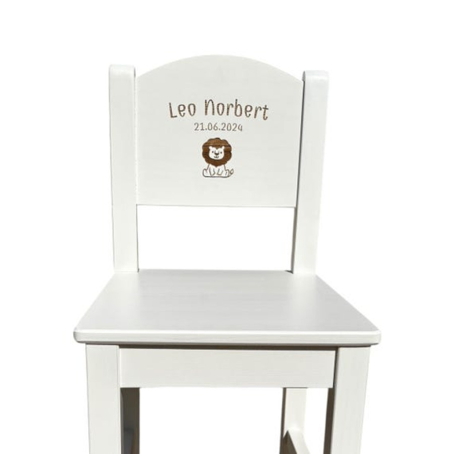 Personalised Child's Wooden Chair | Customisable Wooden Chair | White Chair | Kid's Furniture | Personalised Gift 5