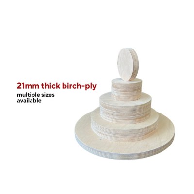 Wooden Circles - Precut using CNC - Circular BIRCH Plywood -21mm (3/4") thick