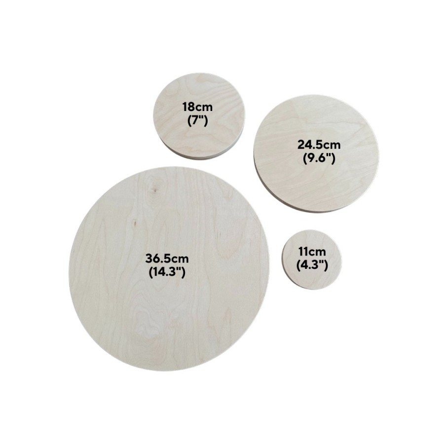 Wooden Circles - Precut using CNC - Circular BIRCH Plywood -21mm (3/4") thick 1