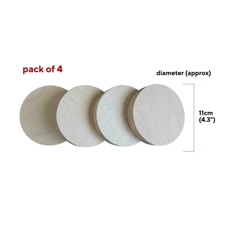 Wooden Circles - Precut using CNC - Circular BIRCH Plywood -21mm (3/4") thick 2
