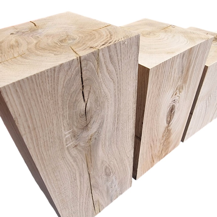 White Oak Blocks for DIY Projects, Air Dried Hardwood Door Stop Riser Block 7