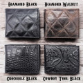 Genuine leather Embossed Vintage Bi-fold wallets - Available in 4 stunning designs