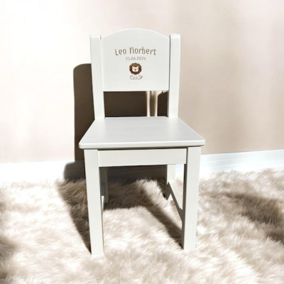Personalised Child's Wooden Chair | Customisable Wooden Chair | White Chair | Kid's Furniture | Personalised Gift