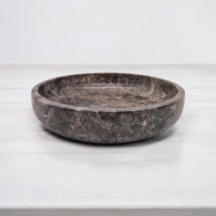 Stunning Marble serving bowl | 21cm Decorative Bowl | In Beige or Grey