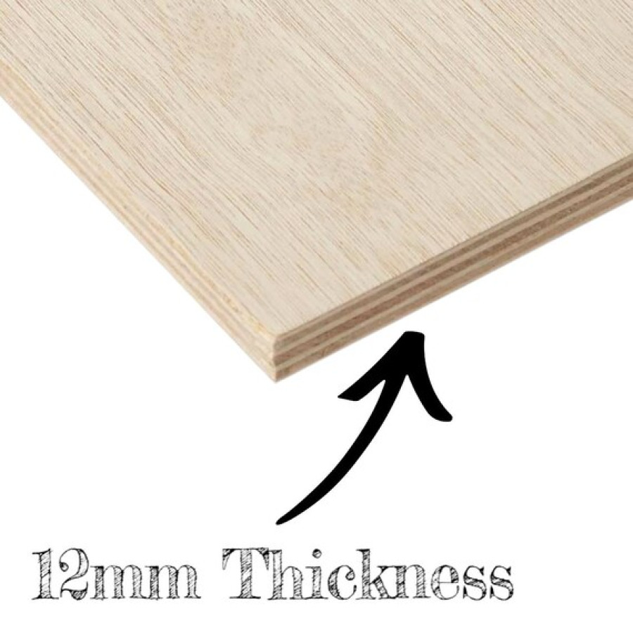 CNC cut plywood sheets, 12mm thick, perfect for craft projects 3