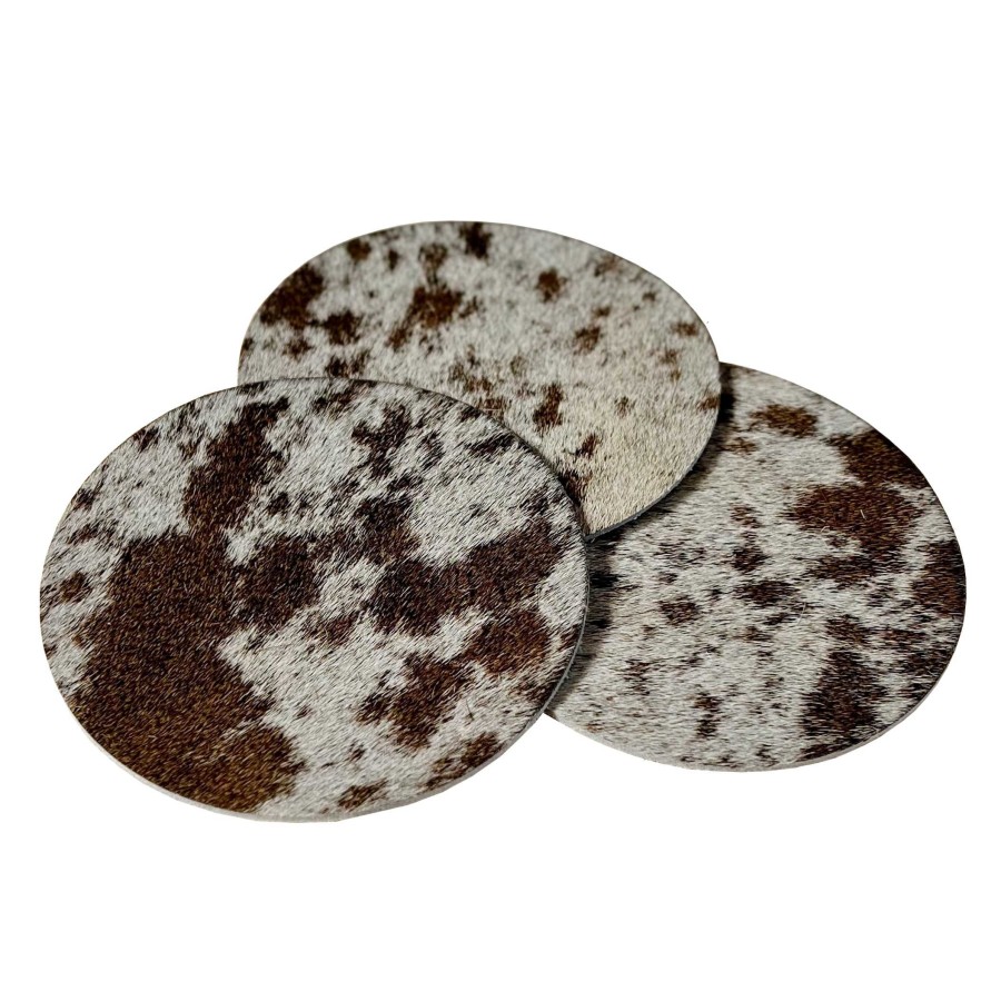 Cowhide coasters - wedding favour -  Genuine cowhide - priced per coaster - Huge variety of options, Handmade 4