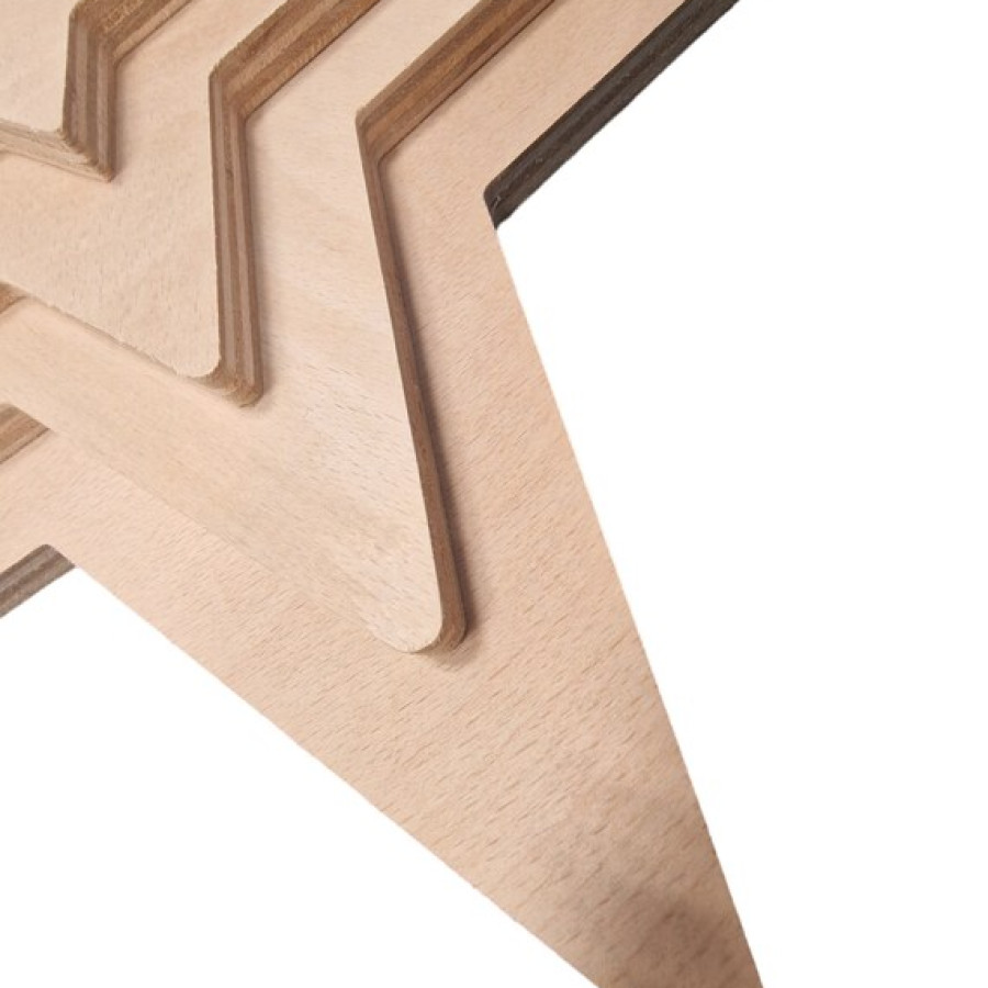 Star shaped Plywood | CNC cut | 12mm thick | wooden stars | Various sizes available 6