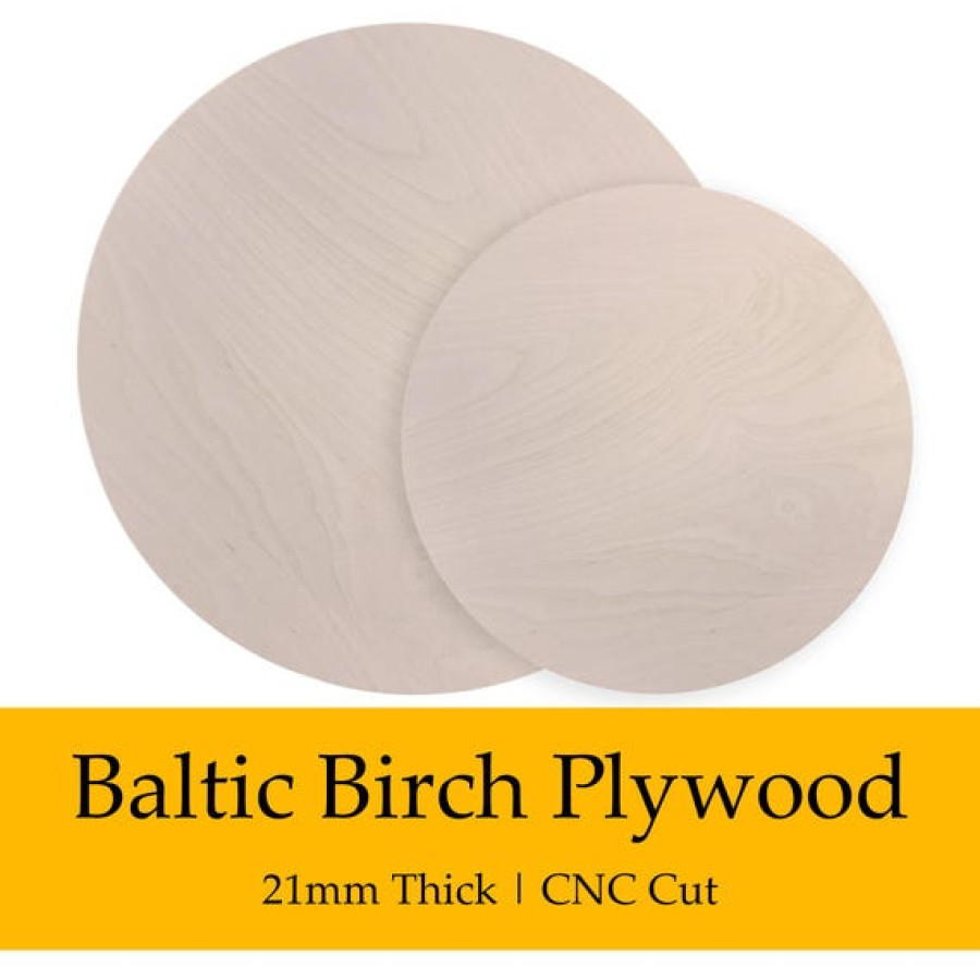 Baltic Birch Plywood Circles | 21mm Thick CNC cut | Can be used as tabletop or stool seat etc 0