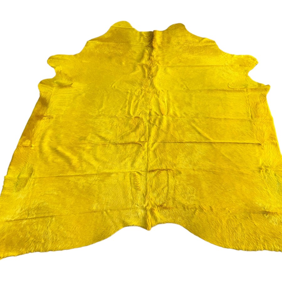 Dyed Cowhide rug | Genuine cowhide rug available in various colours (7 x 6 ft.) 3