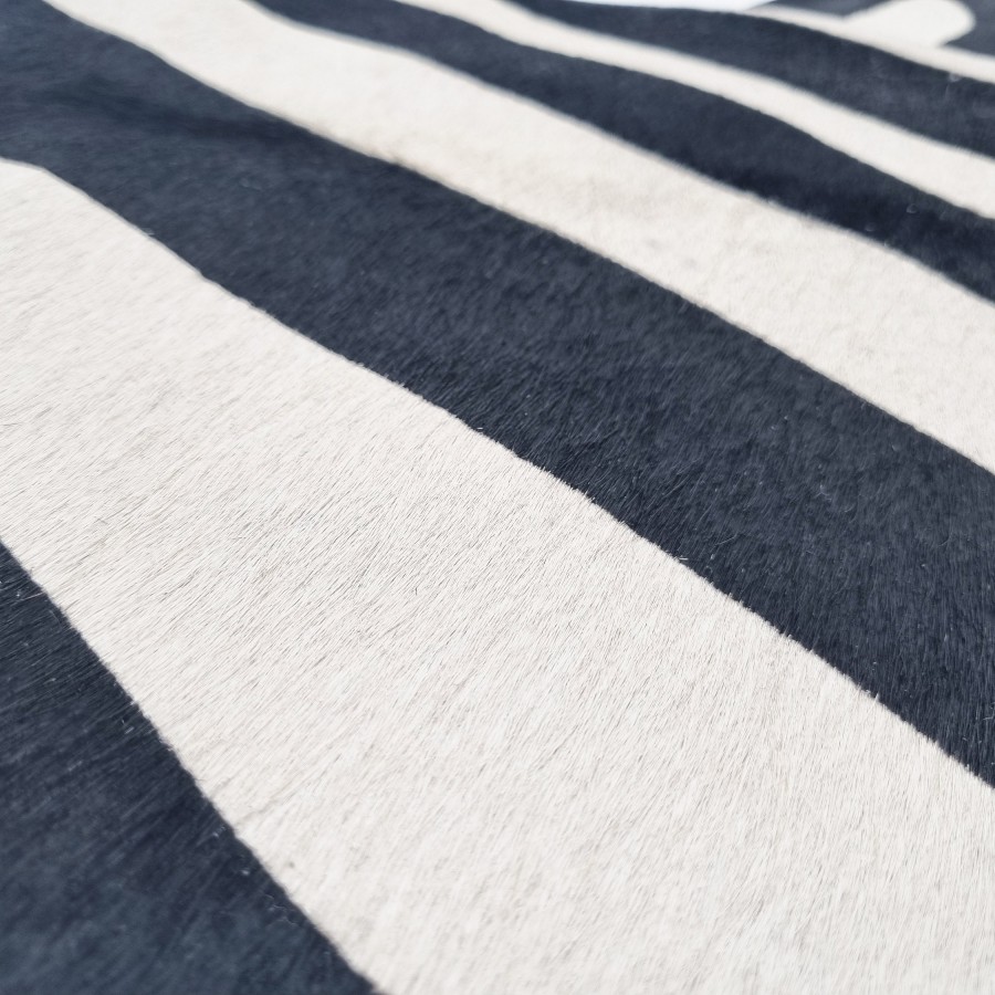 Hair On Black and White Zebra Print Cowhide - For upholstery & crafts - Various sizes available 2