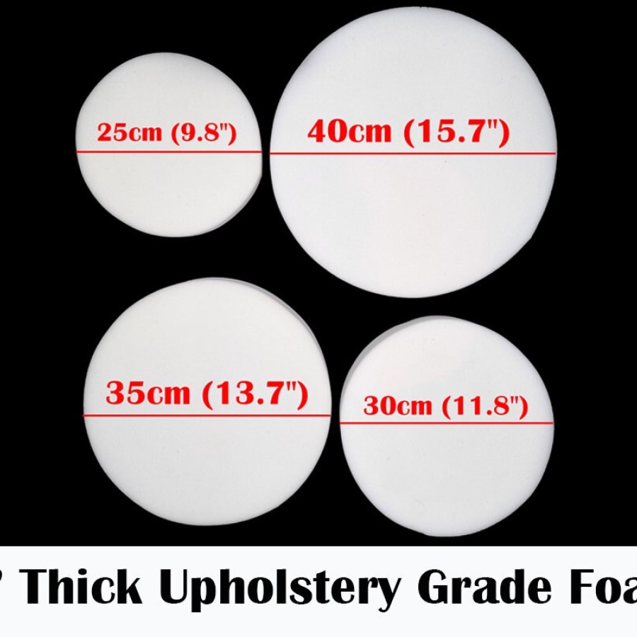 Upholstery Grade Precut circular foam | Round Foam | 50mm (2")  thick | Available in various sizes! | Bar stool seat