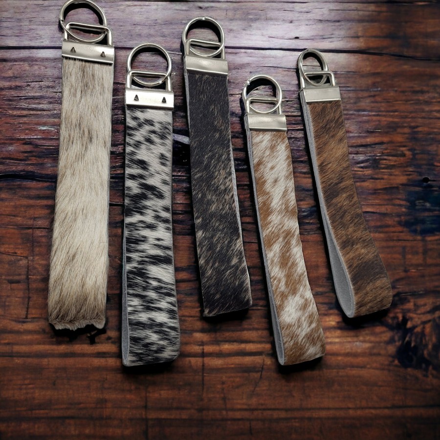 Genuine Cowhide Wrist Lanyard | Keychain Lanyard | Keyring Lanyard 1