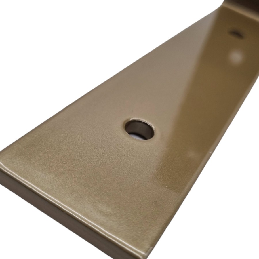 Pair of Antique Bronze shelf brackets - Steel shelf bracket powder coated for an antique bronze finish - Made in the UK 8