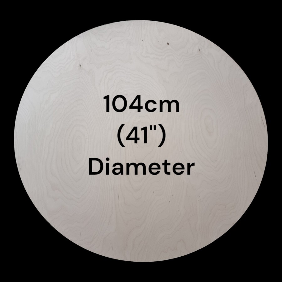 Large BIRCH Plywood Circle - 104cm (41") Diameter - Precut using CNC - Thickness - 21mm (3/4") Table top 1