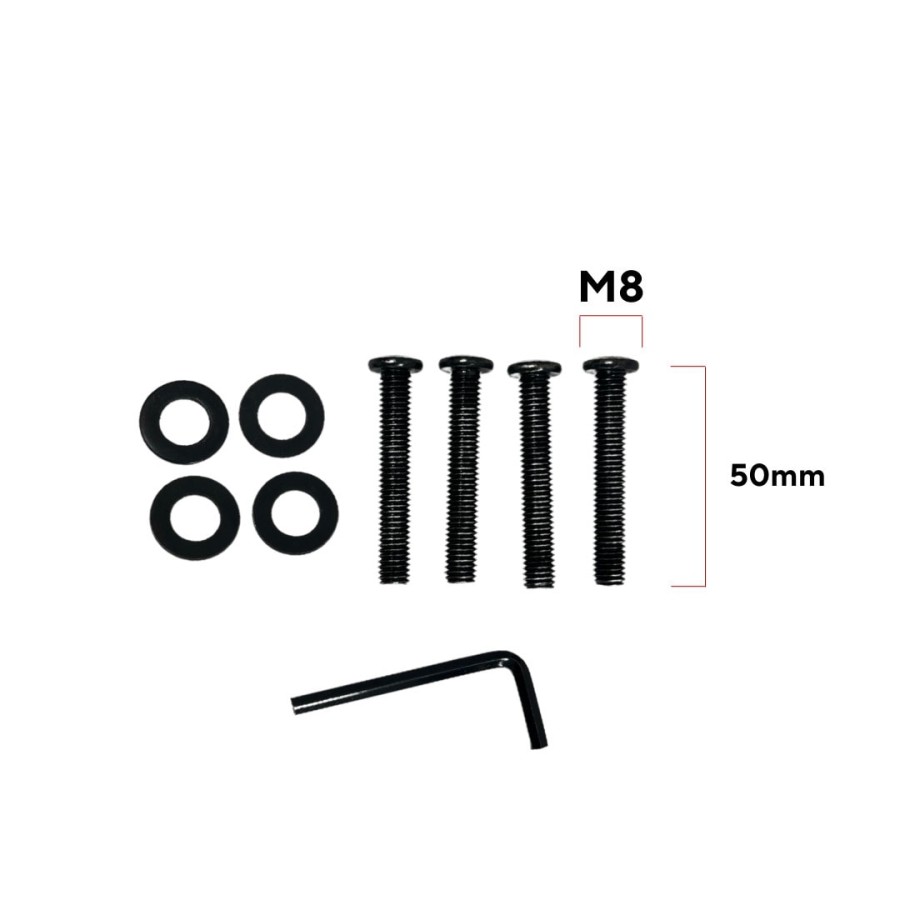 4 x Square matte black wooden Furniture Legs | set of 4 | chunky Solid Wood furniture feet - black- M8 / 95mm (3.7") Tall 1