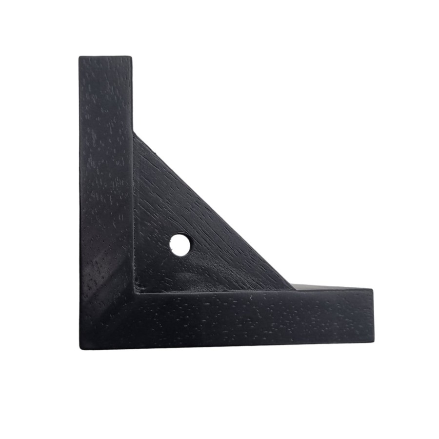 4 x Square matte black wooden Furniture Legs | set of 4 | chunky Solid Wood furniture feet - black- M8 / 95mm (3.7") Tall 5
