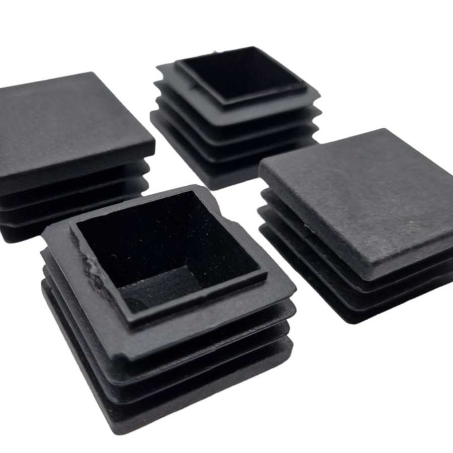 Push-in Bar stool / chair feet / caps | 30mm Square Tube Inserts | Push in plastic End Caps | Plugs 0