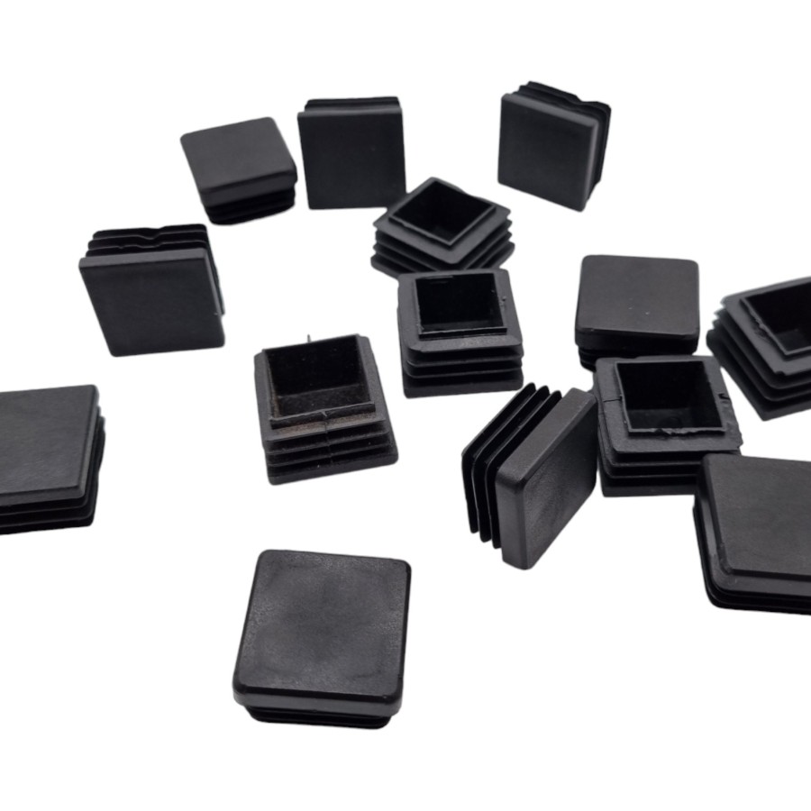Push-in Bar stool / chair feet / caps | 30mm Square Tube Inserts | Push in plastic End Caps | Plugs 2