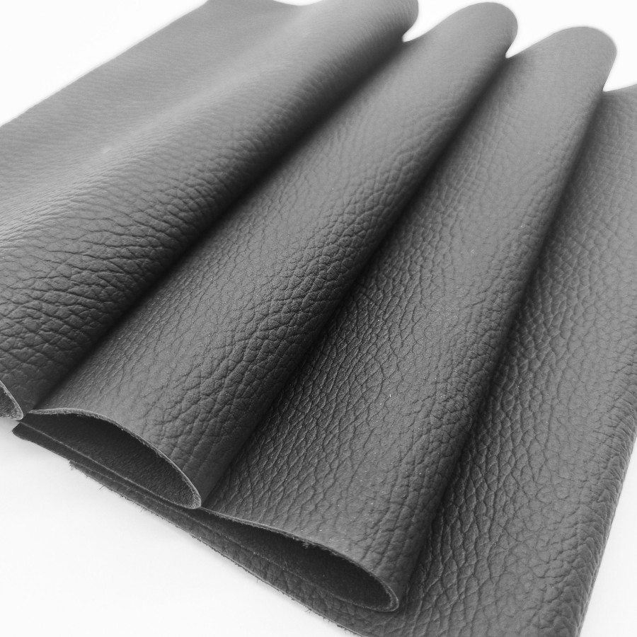 Style Black Genuine Leather - For upholstery & crafts - Various sizes available 1