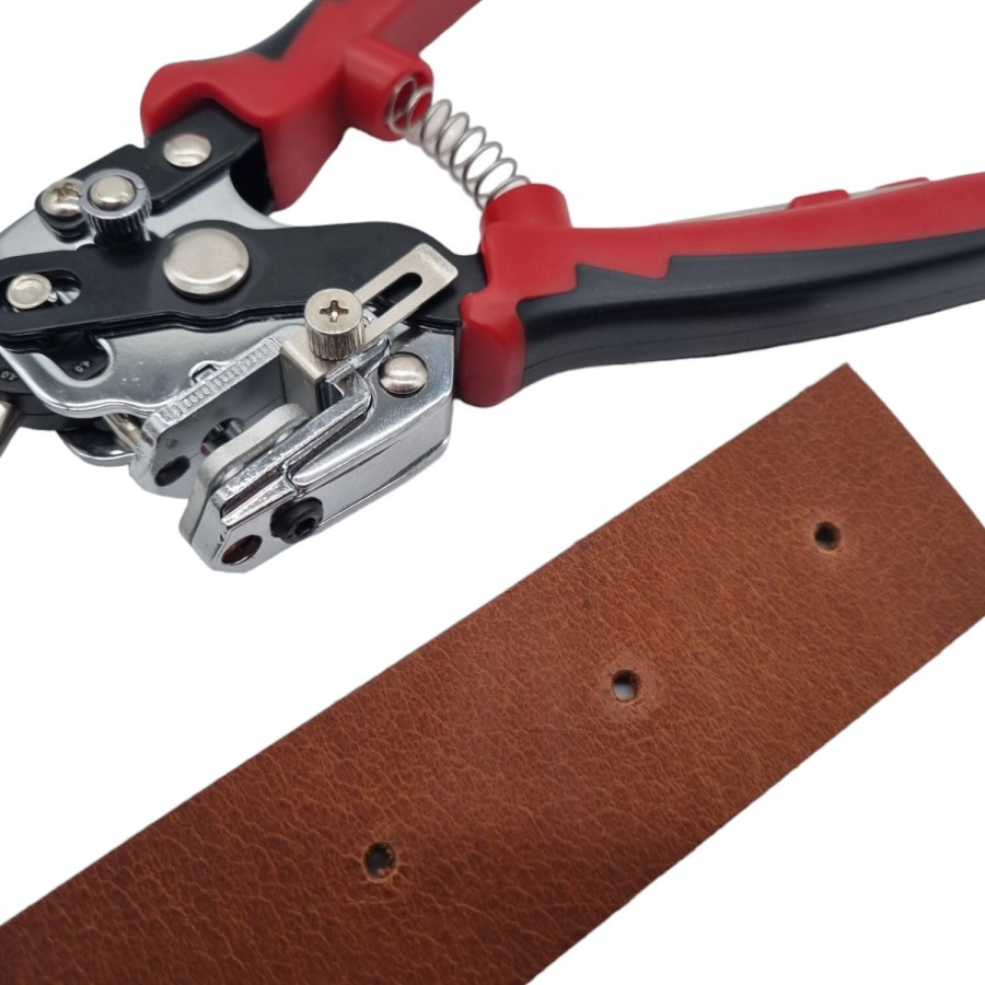 Heavy duty adjustable Leather Hole Punch Tool | Adjustable Belt Hole Puncher Tool - (2mm - 4.5mm hole size)