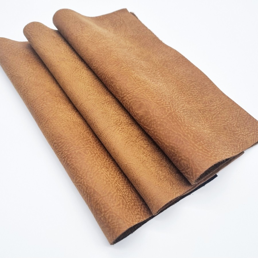 Tribe Sequoia - Distressed tan leather - Genuine Leather - For upholstery & crafts - Various sizes available 1