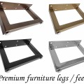 Set of 4 Premium steel bench / furniture legs / Furniture feet - **Handmade in the U.K**